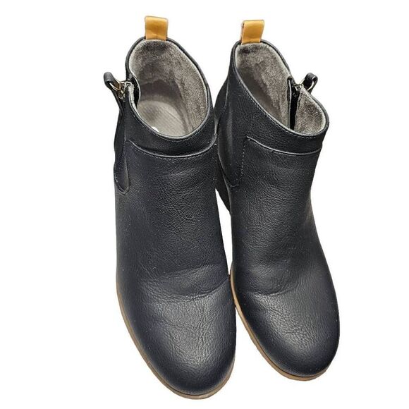 Women's Dr. Scholl's Ankle Boot Bianca Wedge Shoe Size 8.5 Outside Zip - Picture 6 of 12